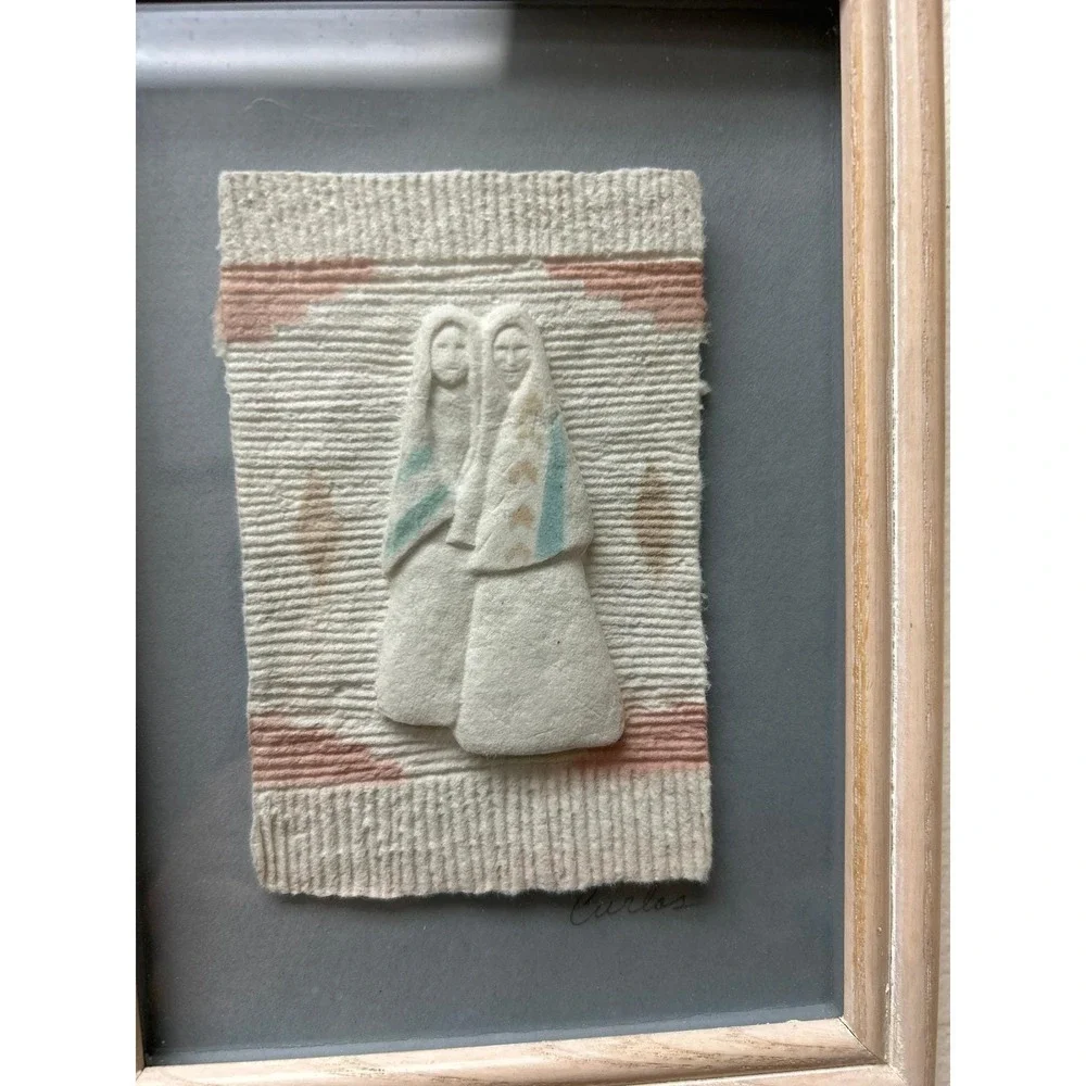 Figi Graphics Carlos Southwestern Woven Textile Relief Framed‎ Wall Art CP-71V